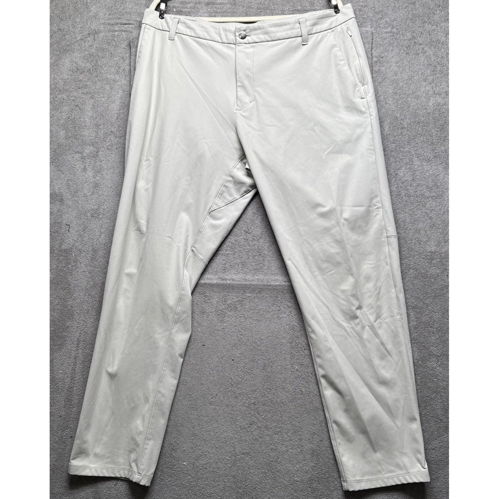 Lululemon Commission Pants Men's 36 Tan Slim‎ Fit Tech Chino Golf Office Stretch